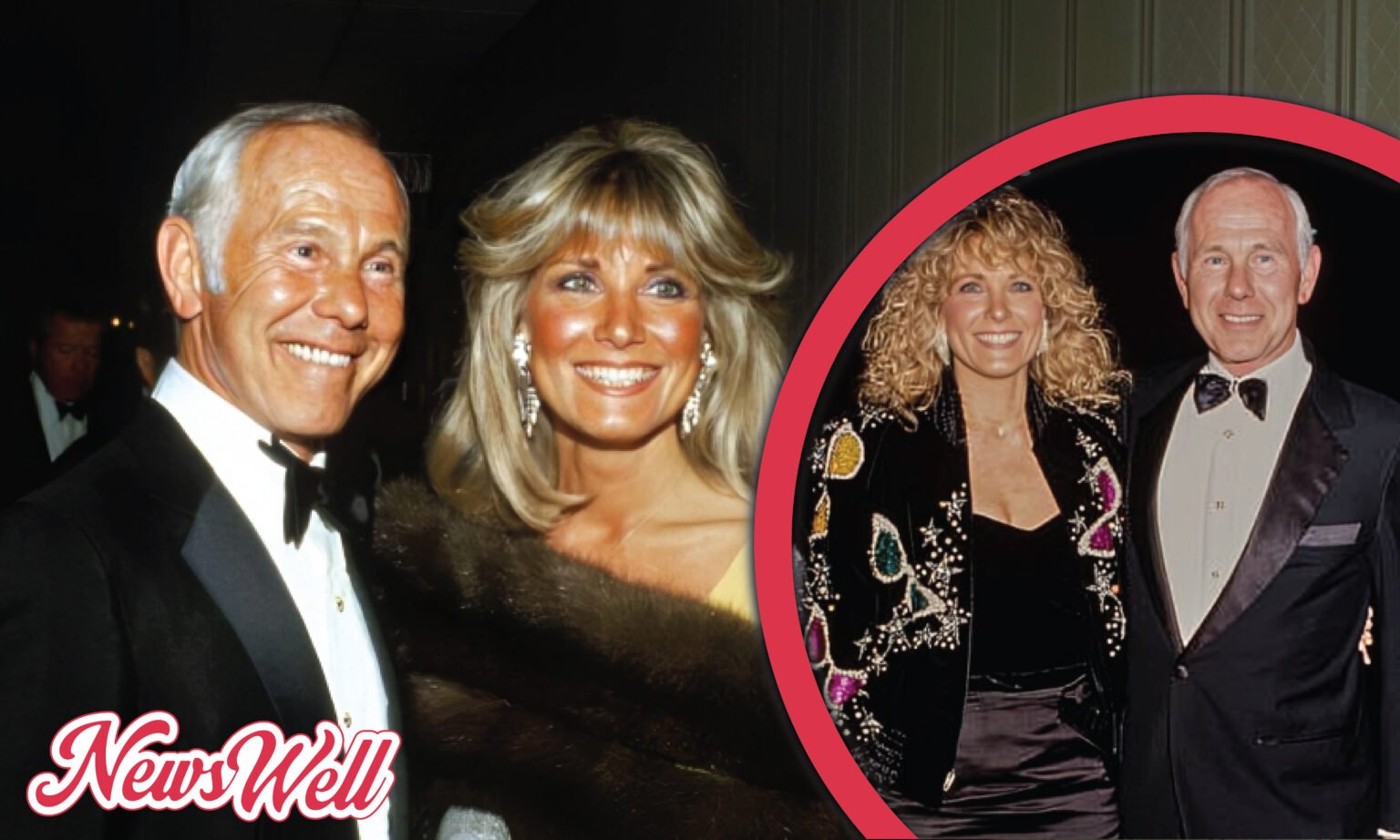 Alexis Maas: All You Need to Know About Johnny Carson’s Fourth wife Collage of Alexis Maas and Johnny Carson in various formal and semi-formal settings.