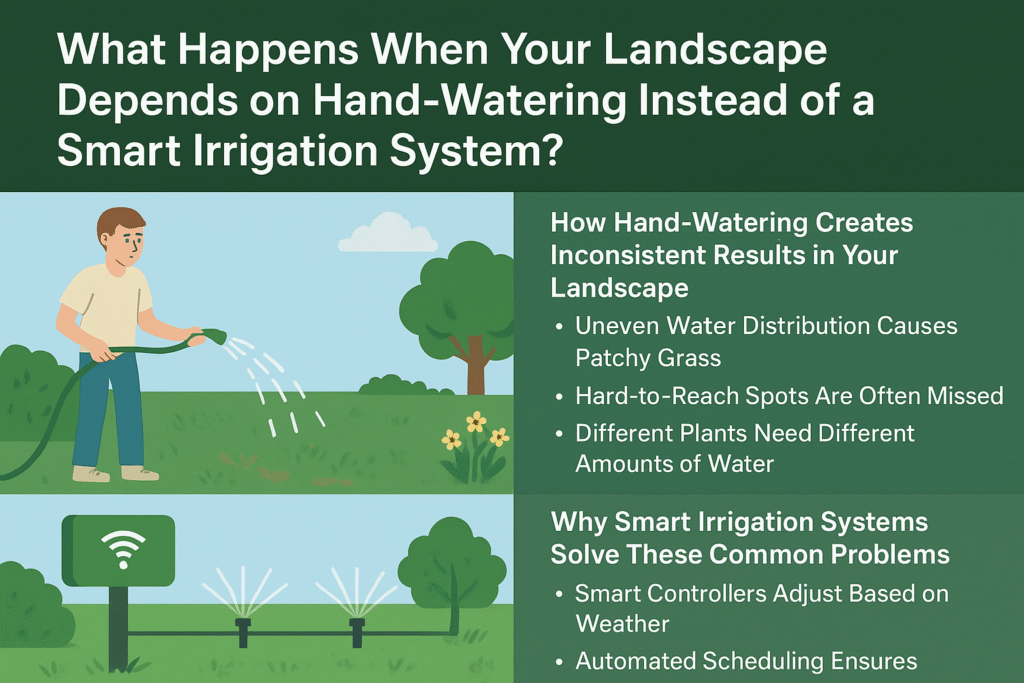 What Happens When Your Landscape Depends on Hand-Watering Instead of a Smart Irrigation System? sprinkler systems